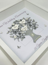 Load image into Gallery viewer, 20th China 20 Years Wedding Anniversary Frame - Message Metallic