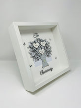 Load image into Gallery viewer, 10th Tin 10 Years Wedding Anniversary Frame - Wooden Metallic