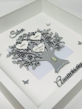 Load image into Gallery viewer, 25th Silver 25 Years Wedding Anniversary Frame - Wooden Metallic