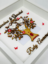 Load image into Gallery viewer, 40th Ruby 40 Years Wedding Anniversary Frame - Grandma & Grandad