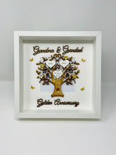 Load image into Gallery viewer, 50th Golden 50 Years Wedding Anniversary Frame - Grandma & Grandad