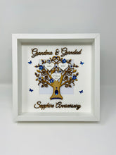 Load image into Gallery viewer, 45th Sapphire 45 Years Wedding Anniversary Frame - Grandma & Grandad
