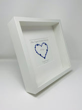 Load image into Gallery viewer, 65th Blue Sapphire 65 Years Wedding Anniversary Frame - Gem Heart