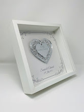 Load image into Gallery viewer, 10th Tin 10 Years Wedding Anniversary Frame - Intricate Mirror Heart