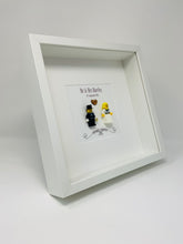 Load image into Gallery viewer, Mr & Mrs Wedding Day Minifigure Frame - Blonde Bride