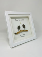 Load image into Gallery viewer, 30th Pearl 30 Years Wedding Anniversary Frame - Pebble Birds