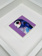Load image into Gallery viewer, Ceramic Purple Owl Art Picture Frame