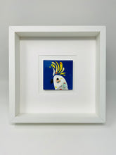Load image into Gallery viewer, Ceramic Blue Cockatoo Art Picture Frame