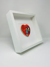 Load image into Gallery viewer, Ceramic Orange Love Heart Parrots Art Picture Frame