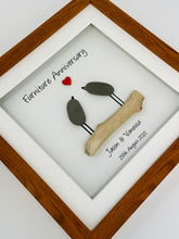 Load image into Gallery viewer, 17th Furniture 17 Years Wedding Anniversary Frame - Pebble Birds
