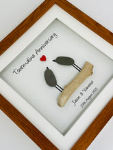 Load image into Gallery viewer, 38th Tourmaline 38 Years Wedding Anniversary Frame - Pebble Birds