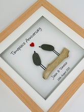 Load image into Gallery viewer, 31st Timepiece 31 Years Wedding Anniversary Frame - Pebble Birds