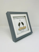 Load image into Gallery viewer, 16th Silver Holloware Wedding Anniversary Frame - Pebble Birds