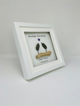 Load image into Gallery viewer, 33rd Amethyst 33 Years Wedding Anniversary Frame - Pebble Birds