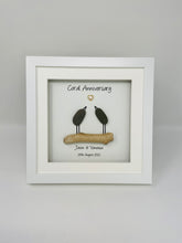 Load image into Gallery viewer, 35th Coral 35 Years Wedding Anniversary Frame - Pebble Birds