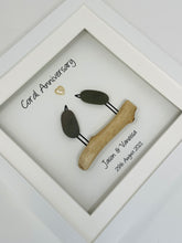 Load image into Gallery viewer, 35th Coral 35 Years Wedding Anniversary Frame - Pebble Birds