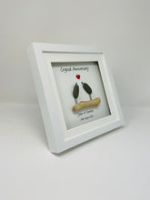 Load image into Gallery viewer, 15th Crystal 15 Years Wedding Anniversary Frame - Pebble Birds