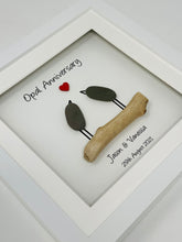 Load image into Gallery viewer, 34th Opal 34 Years Wedding Anniversary Frame - Pebble Birds