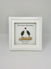 Load image into Gallery viewer, 36th Bone China 36 Years Wedding Anniversary Frame - Pebble Birds