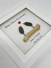 Load image into Gallery viewer, 36th Bone China 36 Years Wedding Anniversary Frame - Pebble Birds