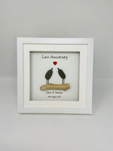 Load image into Gallery viewer, 39th Lace 39 Years Wedding Anniversary Frame - Pebble Birds