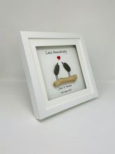 Load image into Gallery viewer, 13th Lace 13 Years Wedding Anniversary Frame - Pebble Birds