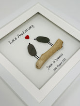 Load image into Gallery viewer, 39th Lace 39 Years Wedding Anniversary Frame - Pebble Birds