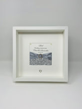 Load image into Gallery viewer, 11th Steel 11 Years Wedding Anniversary Ribbon Frame - Pebble