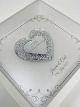 Load image into Gallery viewer, 20th 20 Years China Wedding Anniversary Frame - Intricate Mirror Heart