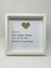 Load image into Gallery viewer, Sometimes The Littlest Things - Heart Quote Frame