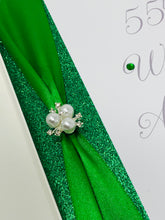 Load image into Gallery viewer, 55th Wedding Anniversary Card - Emerald 55 Year Fifty Fifth Anniversary Luxury Greeting Card Personalised