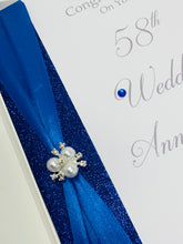 Load image into Gallery viewer, 58th Wedding Anniversary Card - Faith & Hope 58 Year Fifty Eighth Anniversary Luxury Greeting Personalised