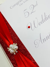 Load image into Gallery viewer, 52nd Wedding Anniversary Card - Bath Spa 52 Year Fifty Second Anniversary Luxury Greeting Personalised