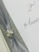 Load image into Gallery viewer, 2nd Anniversary Card - Cotton 2 Year Second Wedding Anniversary Luxury Greeting Card Personalised