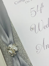 Load image into Gallery viewer, 54th Wedding Anniversary Card - Glass 54 Year Fifty Fourth Anniversary Luxury Greeting Personalised