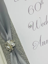 Load image into Gallery viewer, 60th Wedding Anniversary Card - Diamond 60 Year Sixtieth Anniversary Luxury Greeting Card Personalised