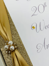Load image into Gallery viewer, 20th Wedding Anniversary Card - China 20 Year Twentieth Anniversary Luxury Greeting Card, Personalised