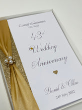 Load image into Gallery viewer, 43rd Wedding Anniversary Card - Entertainment 43 Year Forty Third Anniversary Luxury Greeting Personalised