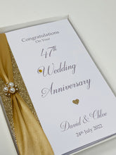 Load image into Gallery viewer, 47th Wedding Anniversary Card - Garden 47 Year Forty Seventh Anniversary Luxury Greeting Personalised