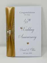 Load image into Gallery viewer, 47th Wedding Anniversary Card - Garden 47 Year Forty Seventh Anniversary Luxury Greeting Personalised