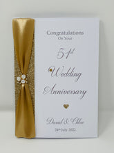 Load image into Gallery viewer, 51st Wedding Anniversary Card - Photo Camera 51 Year Fifty First Anniversary Luxury Greeting Personalised