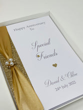 Load image into Gallery viewer, Special Friends Anniversary Card  - Any Year Anniversary Luxury Greeting Card Personalised