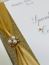 Load image into Gallery viewer, Special Couple Anniversary Card  - Any Year Anniversary Luxury Greeting Card Personalised