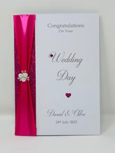 Load image into Gallery viewer, Wedding Day Card - Bride & Groom Luxury Greeting Personalised