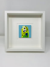 Load image into Gallery viewer, Ceramic Budgerigar Bird Blue Art Picture Frame
