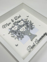 Load image into Gallery viewer, 30th Pearl 30 Years Wedding Anniversary Frame - Mum & Dad Metallic