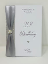 Load image into Gallery viewer, 30th Birthday Card - Personalised Luxury Greeting Card