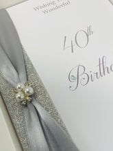 Load image into Gallery viewer, 40th Birthday Card - Personalised Luxury Greeting Card