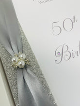 Load image into Gallery viewer, 50th Birthday Card - Personalised Luxury Greeting Card