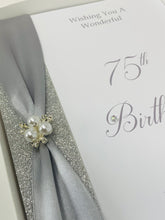 Load image into Gallery viewer, 75th Birthday Card - Personalised Luxury Greeting Card